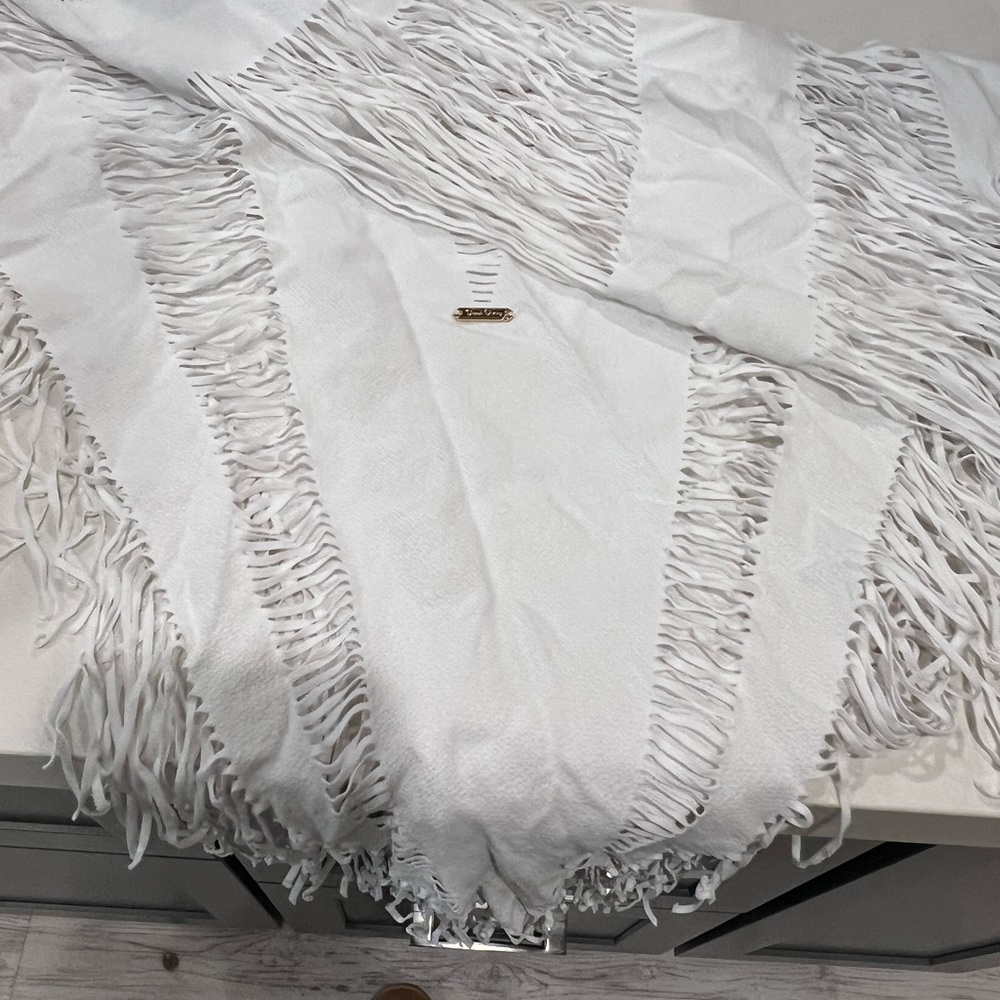 White swimsuit cover-up